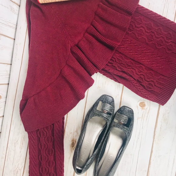 Project Naadam Red Cordovan MockNeck Sweater - Picture 3 of 8